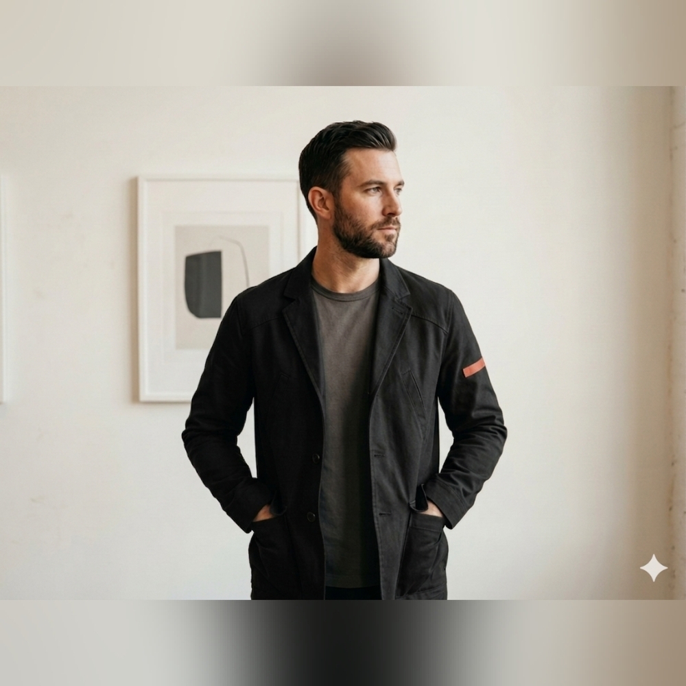 Jack & Jones Dark Black Military Jacket